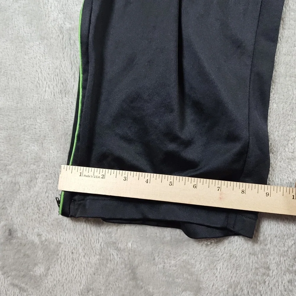 Nike Track Pants Mens XL Black Side Stripes Jogger Ankle Zip Basketball Y2K